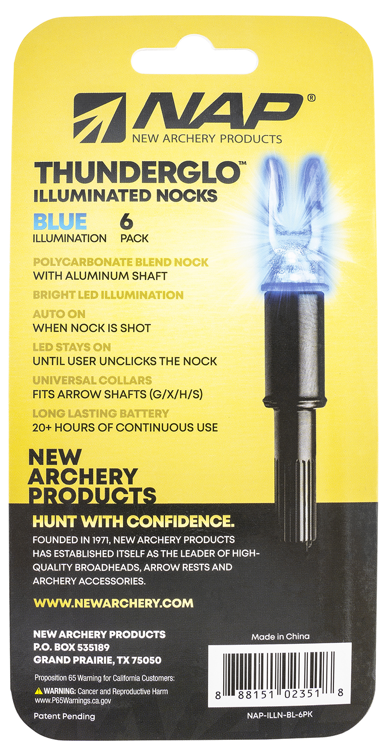 NAP NAPILLNBL6PK Thunderglo Illuminated Nock Blue - Image 2