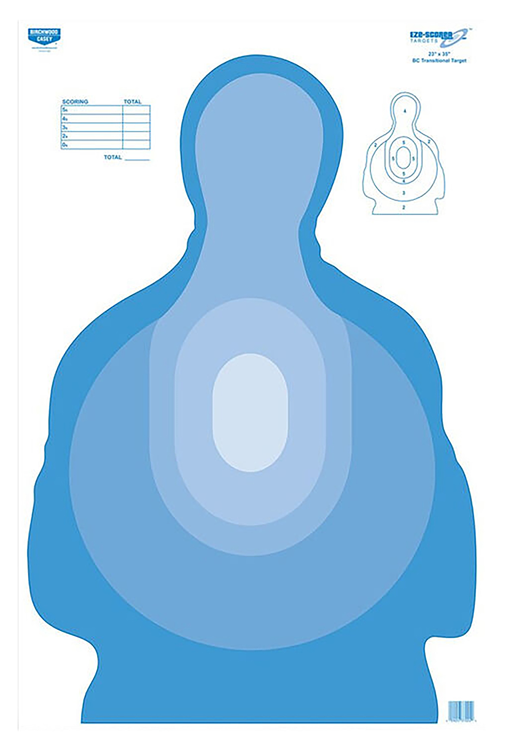 Birchwood Casey 37024 EZE-Scorer Silhouette Paper Target 23" x 35" 100 Per Pkg
