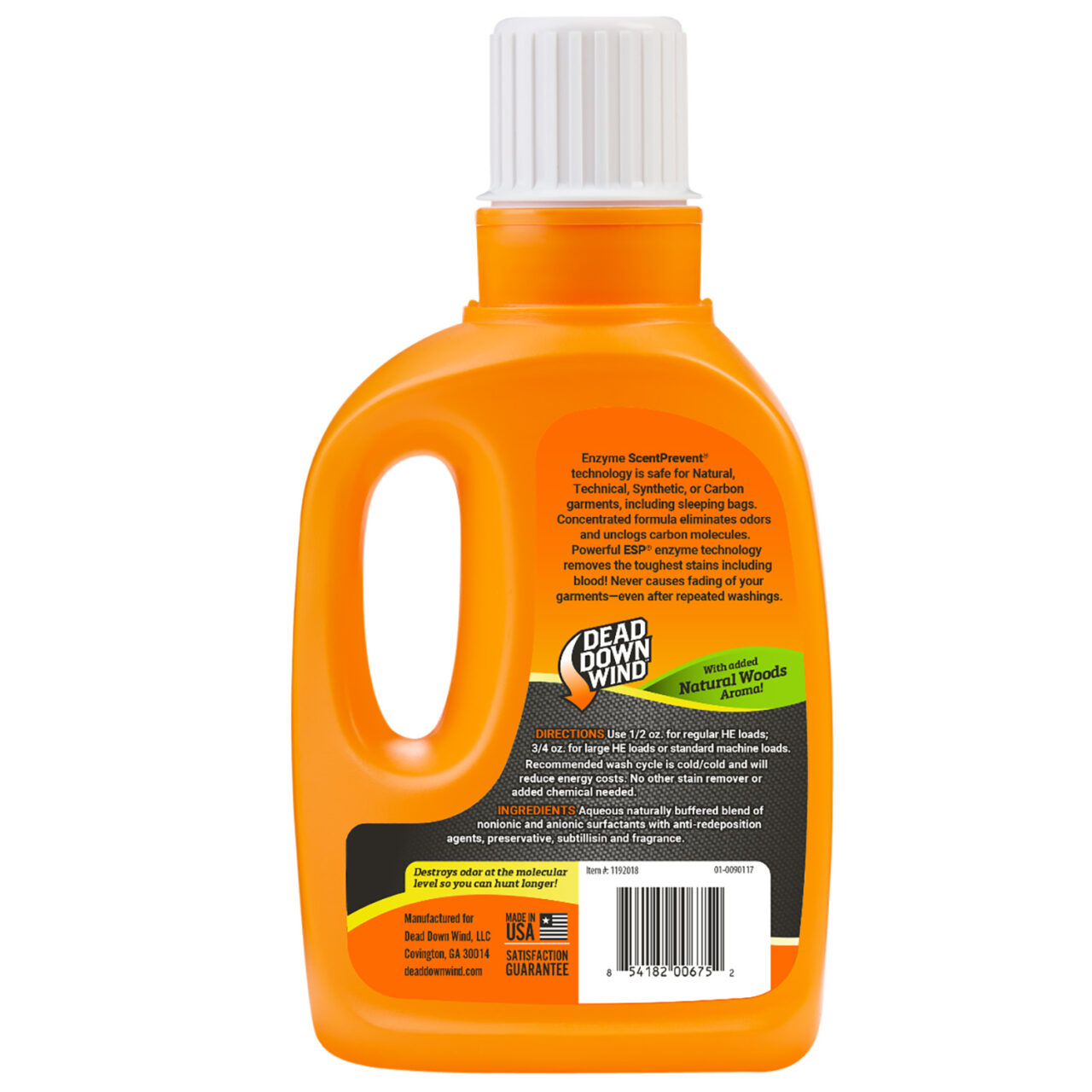 Dead Down Wind 1192018 Laundry Detergent Odor Eliminator Natural Woods Scent 20 oz Jug - Image 2