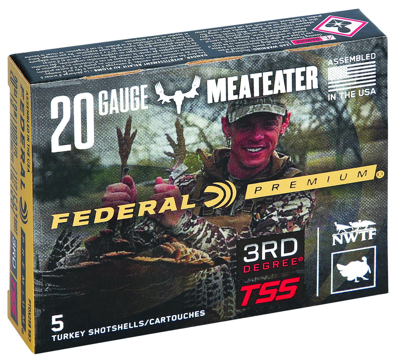 Federal PTDX258567 Premium 3rd Degree 20 Gauge 3" 1 1/2 oz 1100 fps Lead, Tungsten 5/6/7 Shot 5 Bx/50 Cs - Image 2