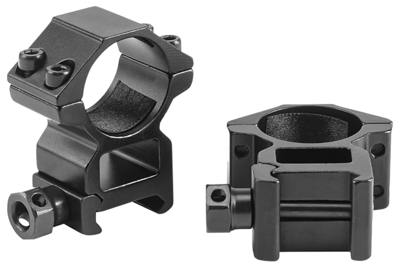 Riton Optics X1M Scope Ring Set Picatinny/Weaver Medium 1" Tube Matte Black Aluminum