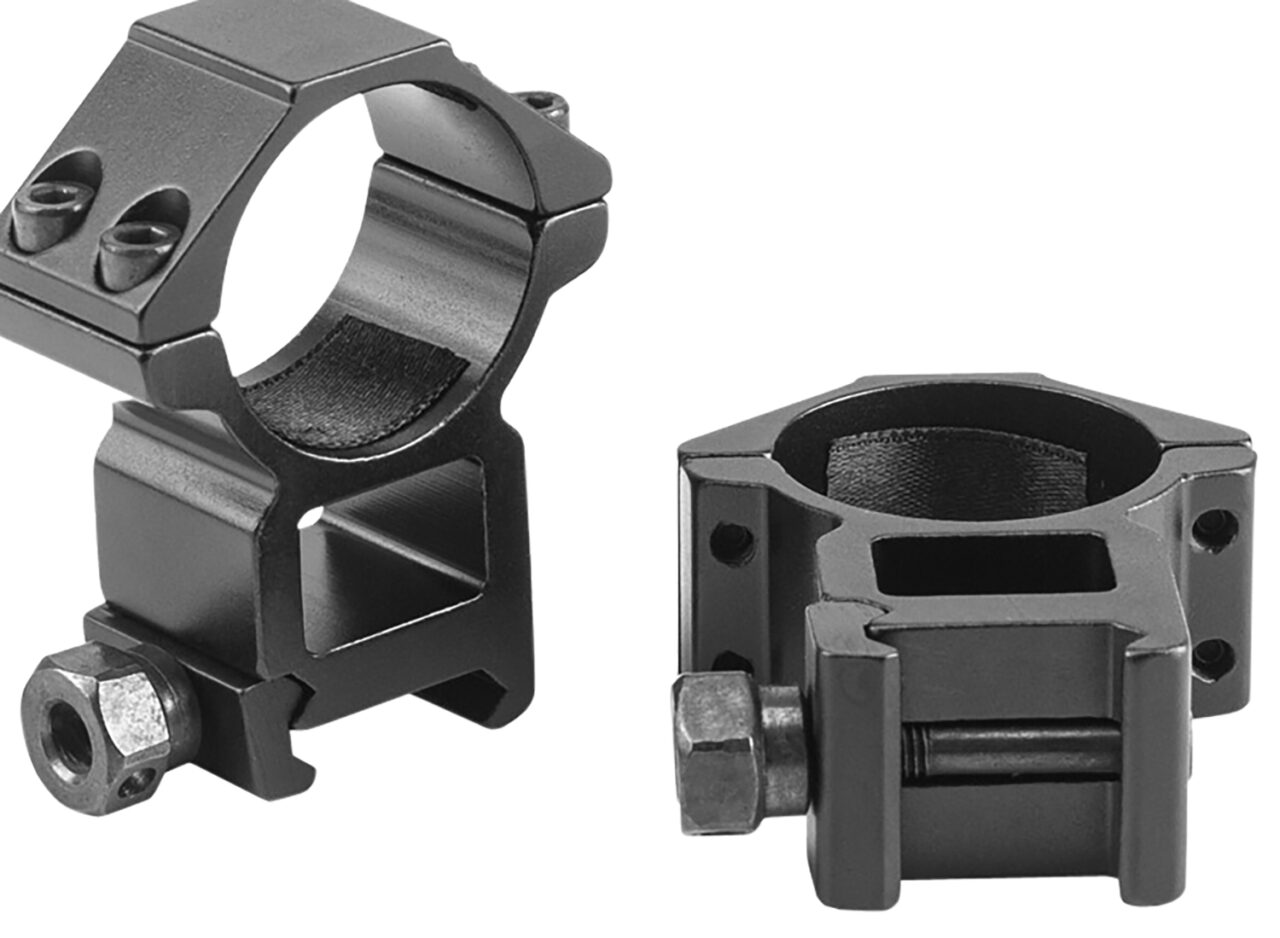 Riton Optics X1H Scope Ring Set Picatinny/Weaver High 1" Tube Matte Black Aluminum