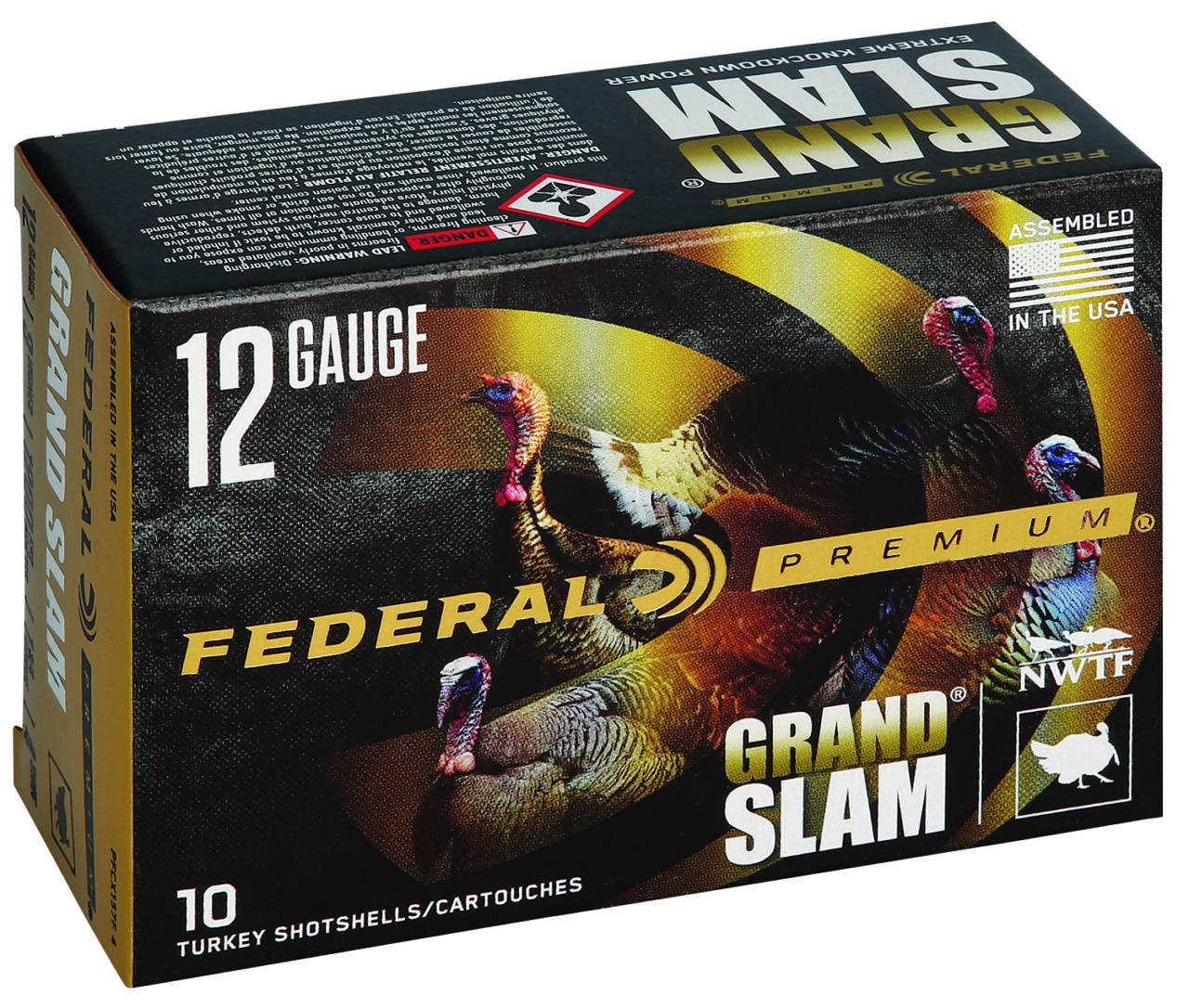 Federal PFCX157F4 Premium Grand Slam 12 Gauge 3" 1 3/4 oz 1200 fps 4 Shot 10 Bx/25 Cs - Image 2