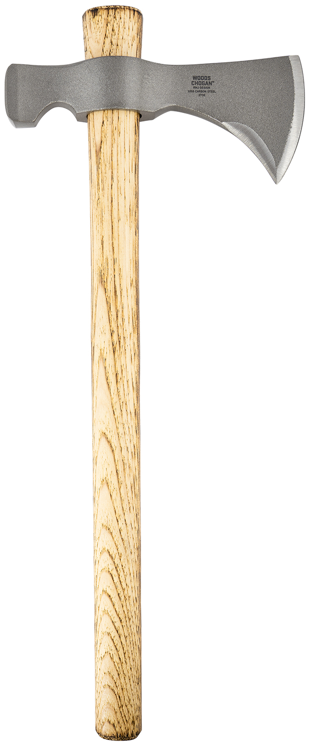 CRKT 2730 Woods Chogan T-Hawk 3.50" Blade 1055 Carbon Steel Blade Tennessee Hickory Handle 19" Long Tomahawk w/Hammer - Image 2