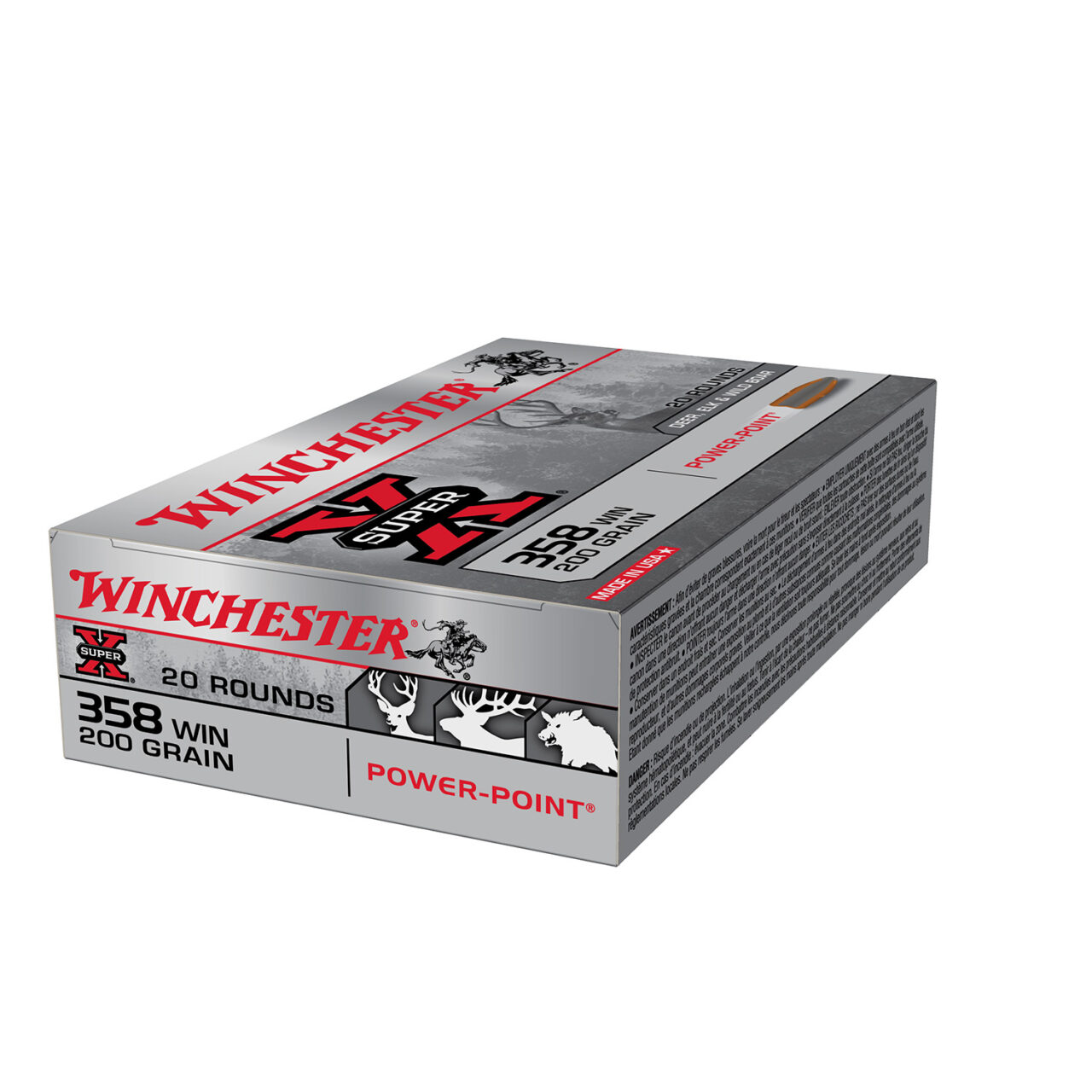 Winchester Ammo X3582 Power-Point 358 Win 200 gr Power-Point (PP) 20 Per Box/ 10 Cs - Image 3