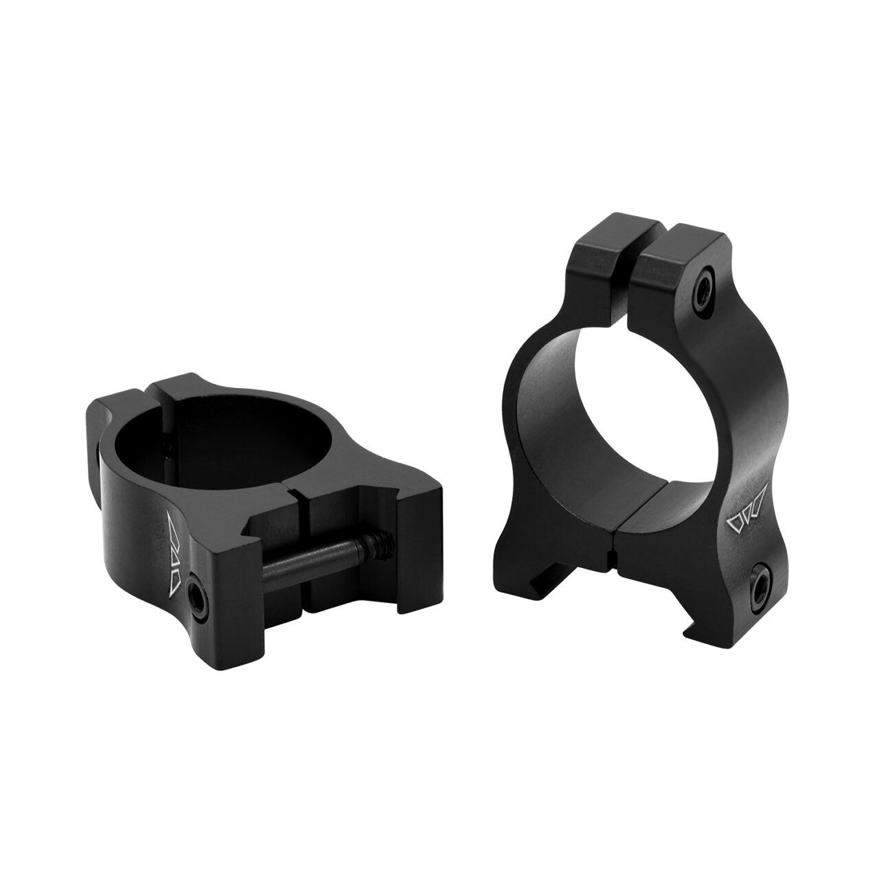 Warne V400M Vapor Scope Ring Set Fixed For Rifles Maxima/Weaver/Picatinny Low 1" Tube Matte Black Aluminum