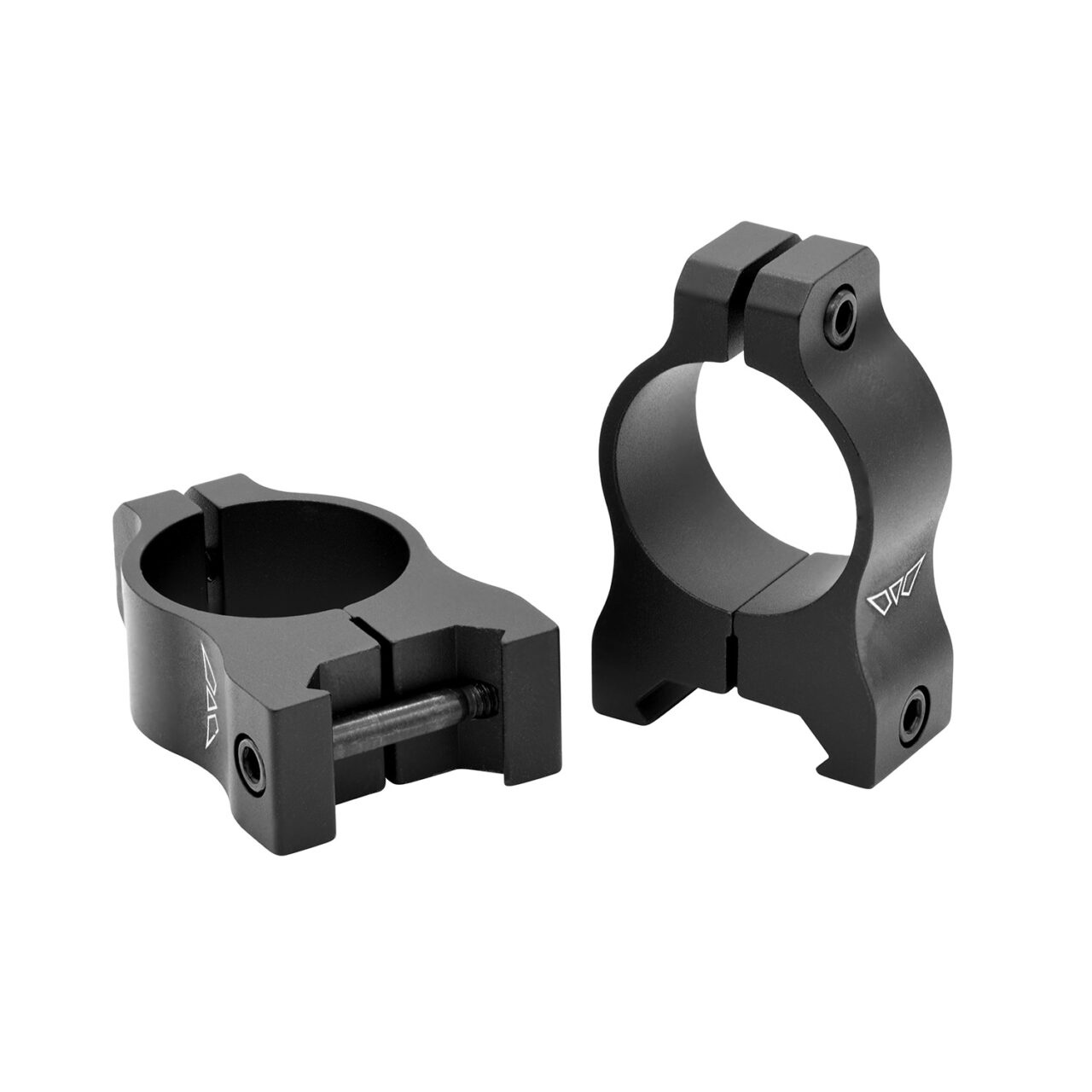 Warne V401M Vapor Scope Ring Set Fixed For Rifles Maxima/Weaver/Picatinny Medium 1" Tube Matte Black Aluminum