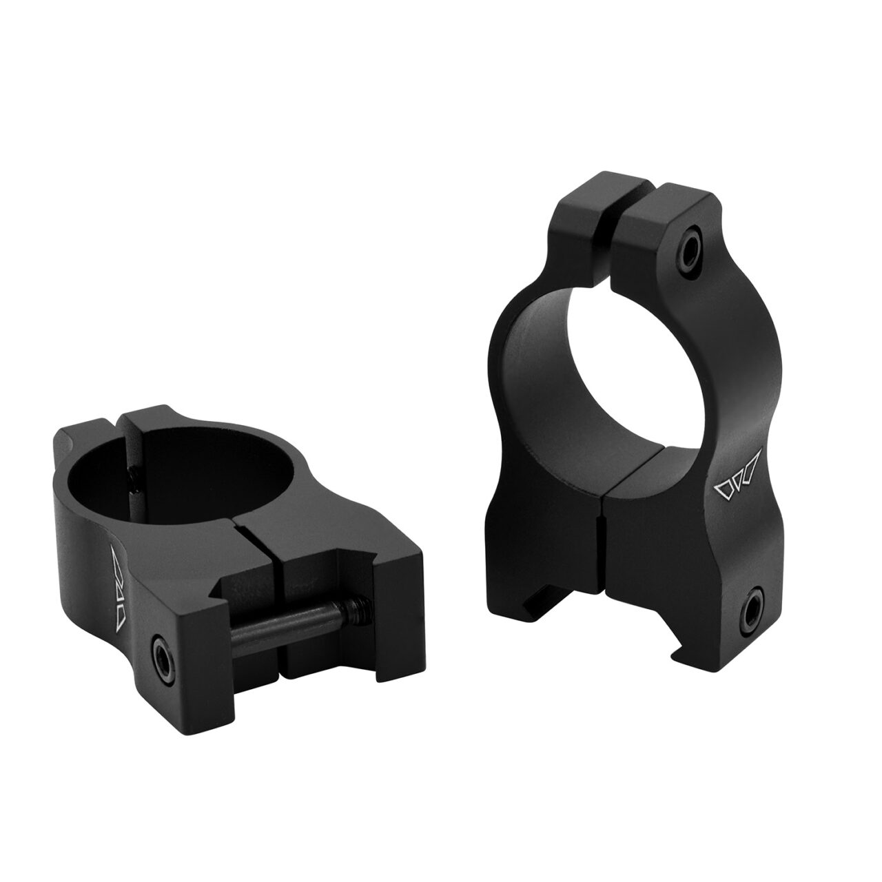 Warne V402M Vapor Scope Ring Set Fixed For Rifles Maxima/Weaver/Picatinny High 1" Tube Matte Black Aluminum