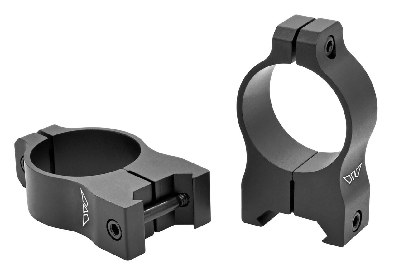 Warne V415M Vapor Scope Ring Set Fixed For Rifles Maxima/Weaver/Picatinny High 30mm Tube Matte Black Aluminum