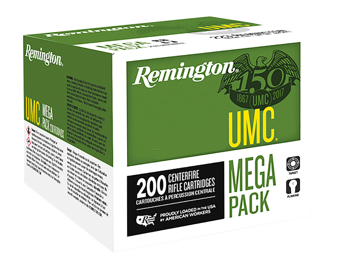 Remington Ammunition 20107 UMC Mega Pack 300 Blackout 150 gr Full Metal Jacket (FMJ) 200 Per Box/ 1 Cs