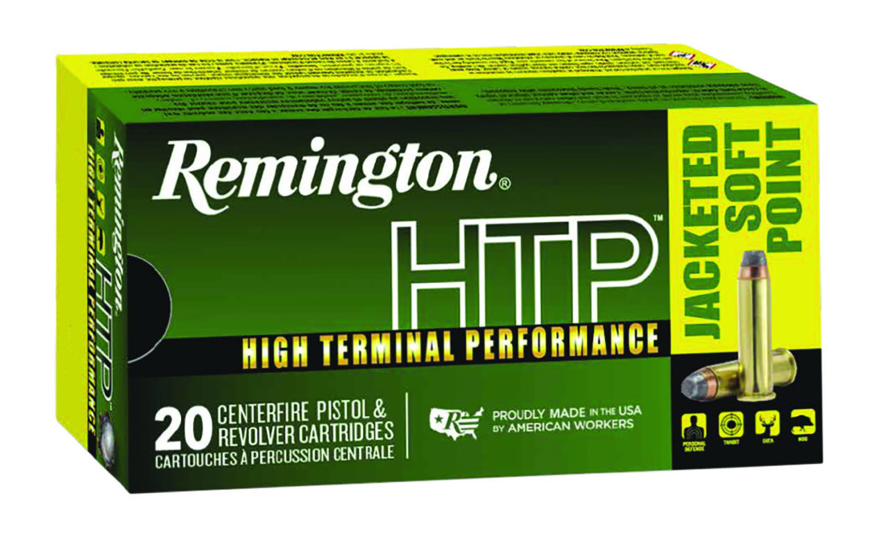 Remington Ammunition 23000 HTP 41 Rem Mag 210 gr Jacketed Soft Point (JSP) 20 Per Box/ 25 Cs
