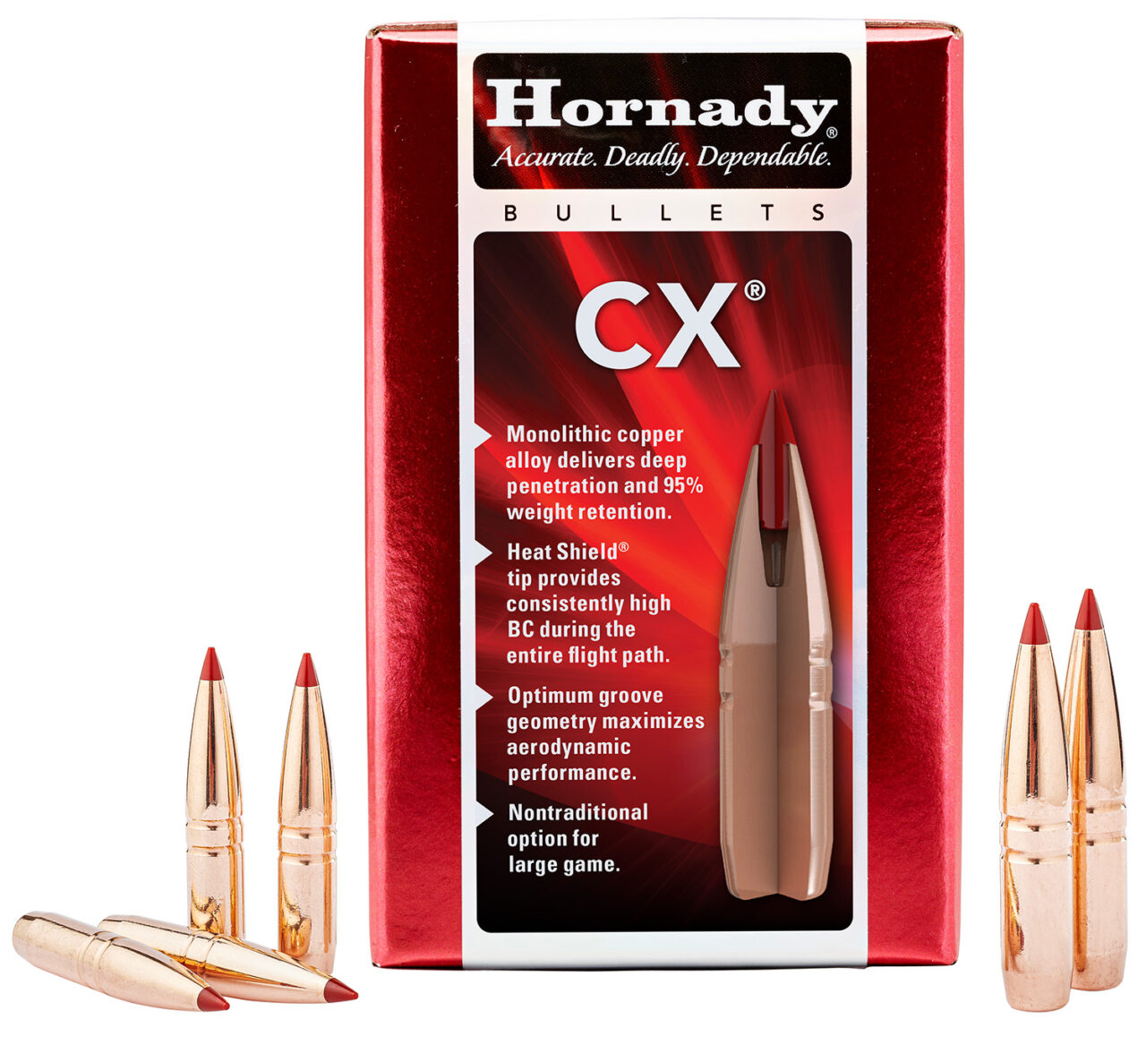 Hornady 261104 CX 6.5mm 120 gr Copper Solid