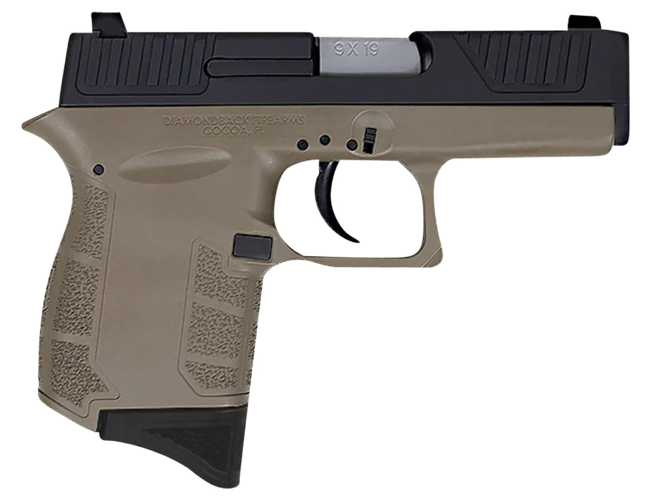 Diamondback DB0200P061 G4 9mm Luger Caliber with 3.10" Barrel, 6+1 Capacity, Flat Dark Earth Finish Polymer Frame, Serrated Black Nitride Stainless Steel Slide & Polymer Grip