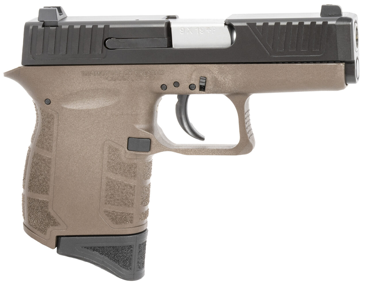 Diamondback DB0200P071 G4 9mm Luger Caliber with 3.10" Barrel, 6+1 Capacity, Midnight Bronze Finish Polymer Frame, Serrated Black Nitride Stainless Steel Slide & Polymer Grip