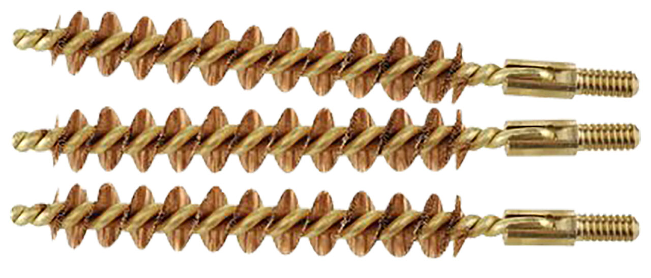 Tipton 868556 Bore Brush Set 30/32 Cal Rifles Firearms Brass Bronze Bristles 3 Per Pkg