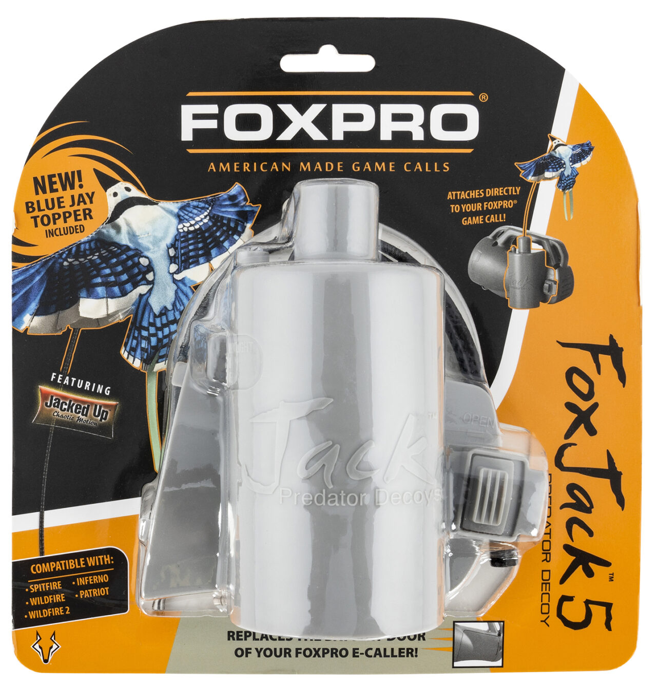 Foxpro FOXJOCK5 FoxJack 5 Blue Jay Species Gray Compatible With FoxPro Inferno/Patriot/Spitfire/Wildfire 1 & 2