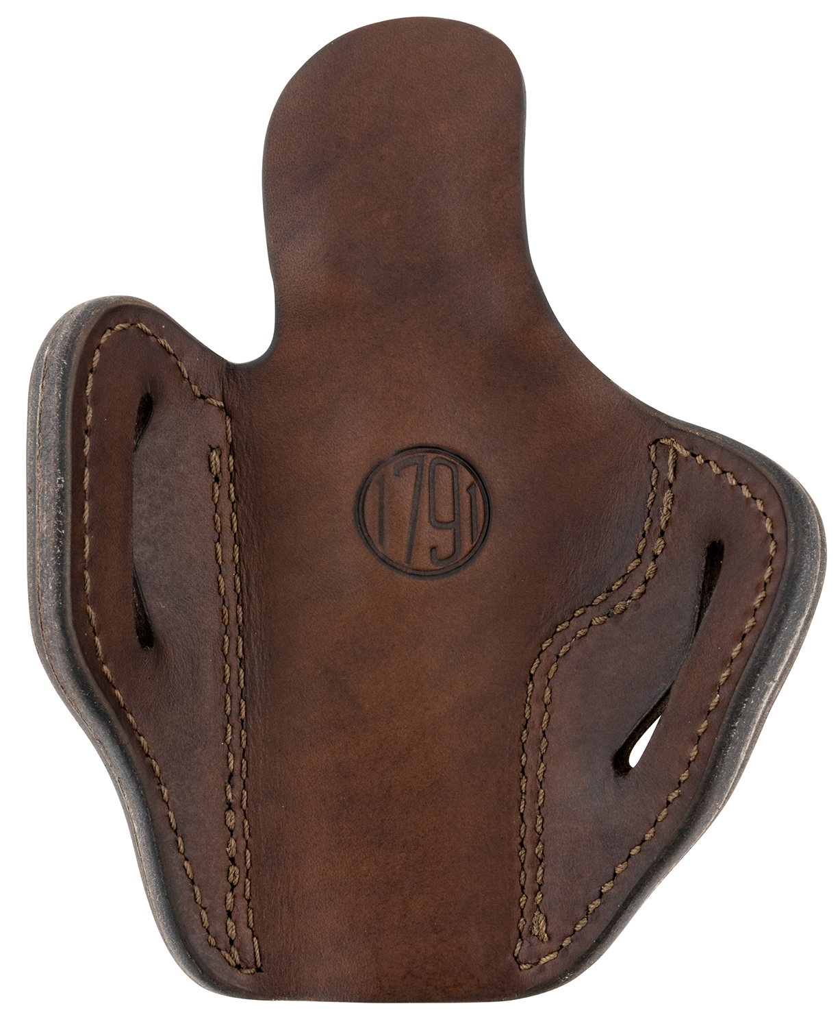 1791 Gunleather MOBH24BRWR BH2.4 Optic Ready OWB 2.4 Brown/Mossy Oak Leather Belt Slide Fits Walther PPQ/Sig P320/Springfield XD-M - Image 2