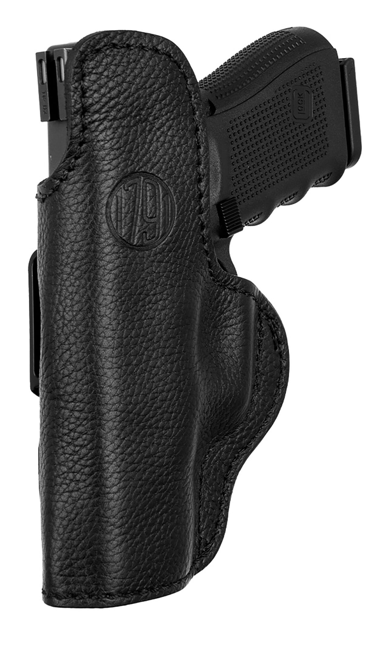 1791 Gunleather UCLBCNSBR Ultra Custom Light Bearing OWB Size C Night Sky Black Leather Belt Loop Compatible w/Glock 43/Sig P365/Walther PPK Right Hand - Image 3