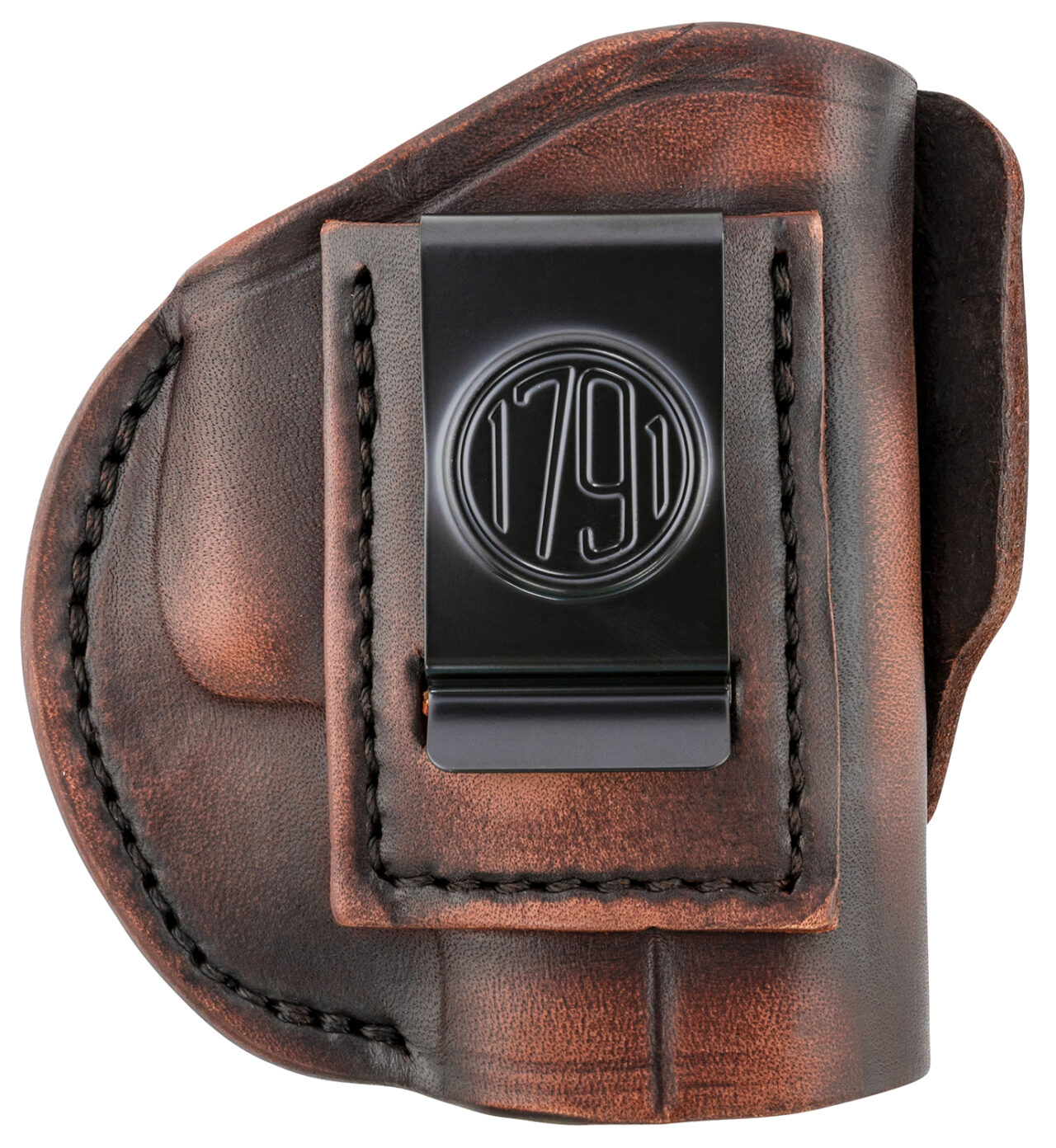 1791 Gunleather 4WH3VTGR 4-Way IWB/OWB Size 03 Vintage Leather Belt Clip Compatible w/Glock 26/Ruger LC9/S&W M&P Shield/2.0 9/40 Right Hand - Image 2