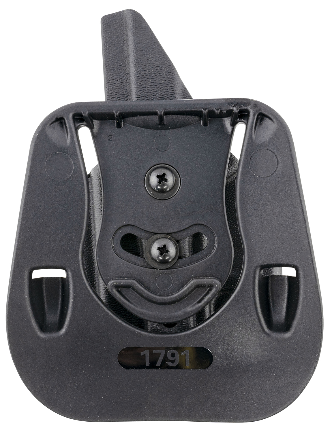 1791 Gunleather TACPDHOWBG43XMOSBLKR Tactical Kydex OWB Black Kydex Paddle Compatible w/Glock 43/43X/43X MOS Right Hand - Image 2