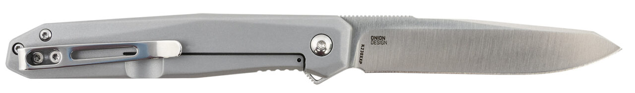 CRKT K230XXP Facet 3.37" Folding Sheepsfoot Plain Satin D2 Steel Blade/ Stainless Steel Handle Includes Pocket Clip - Image 2