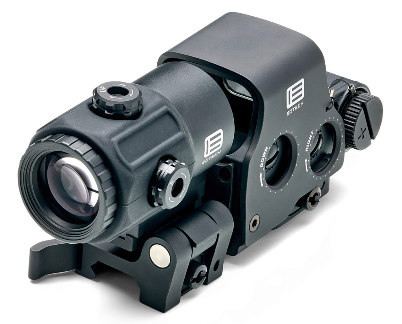 Eotech HHSVI Holographic Hybrid Sight VI EXPS3-2 with a G43 magnifier night-vision Riflescope Black Anodized 3x 68 MOA Ring/2 Red Dots Reticle Features Switch-to-Side Mounting System