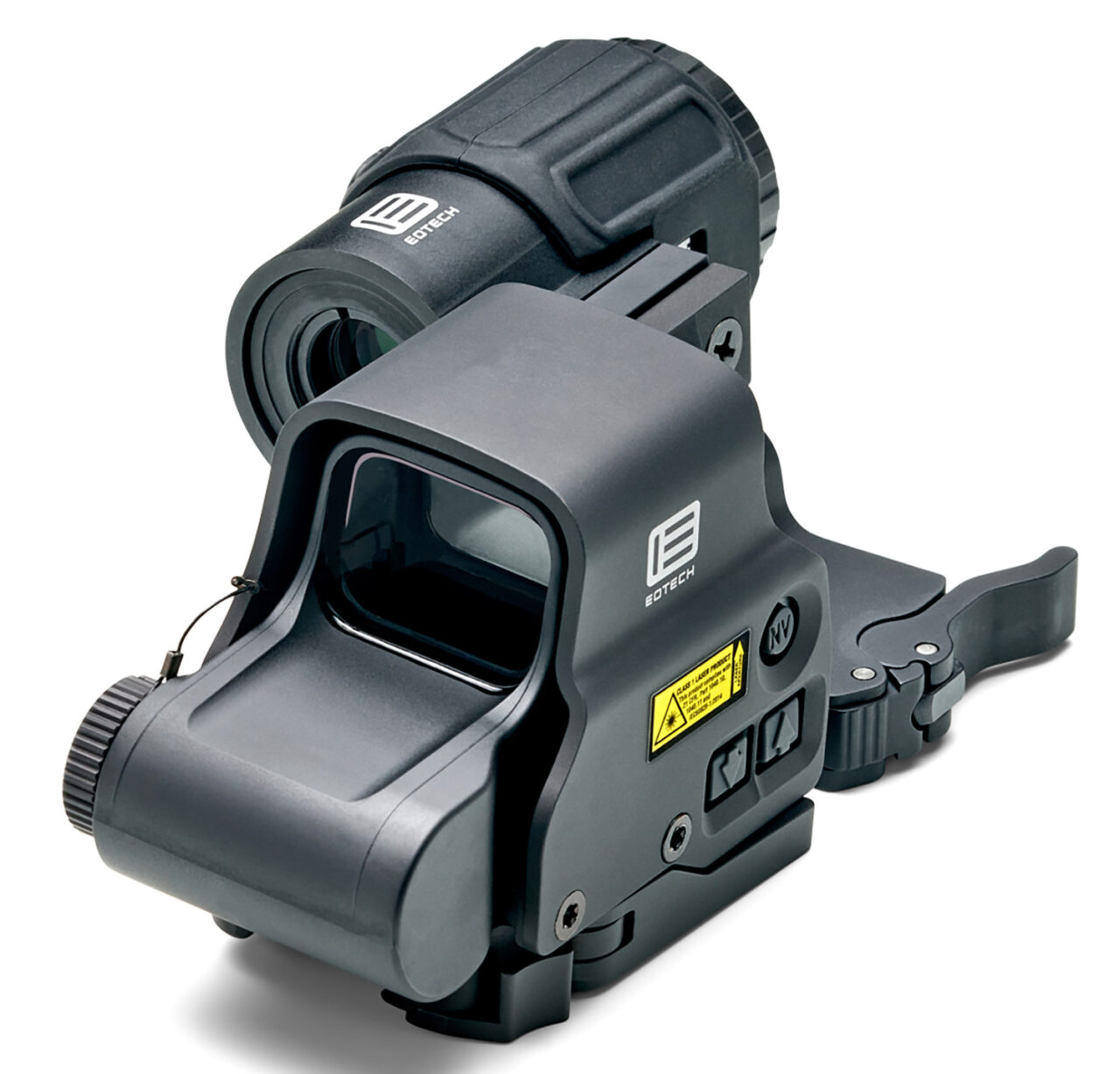 Eotech HHSVI Holographic Hybrid Sight VI EXPS3-2 with a G43 magnifier night-vision Riflescope Black Anodized 3x 68 MOA Ring/2 Red Dots Reticle Features Switch-to-Side Mounting System - Image 2