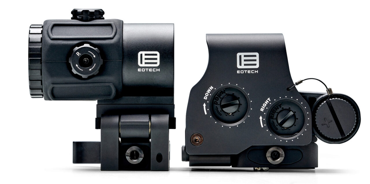Eotech HHSVI Holographic Hybrid Sight VI EXPS3-2 with a G43 magnifier night-vision Riflescope Black Anodized 3x 68 MOA Ring/2 Red Dots Reticle Features Switch-to-Side Mounting System - Image 3