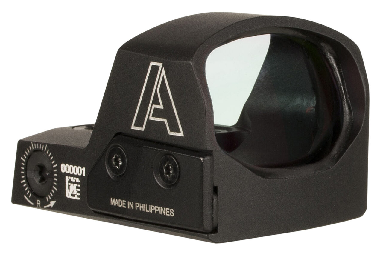 AmeriGlo HVN02 Haven Matte Black 1x 5 MOA Illuminated Adjustable Red LED Dot Reticle