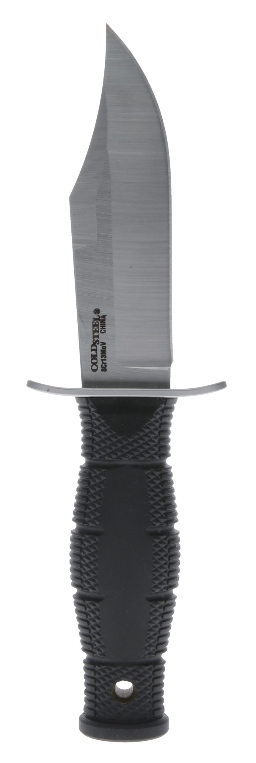 Cold Steel CS39LSAB Leatherneck Mini 3.50" Fixed Clip Point Plain 8Cr13MoV SS Blade/3.25" Black Contoured Kray-Ex Handle Includes Sheath - Image 2