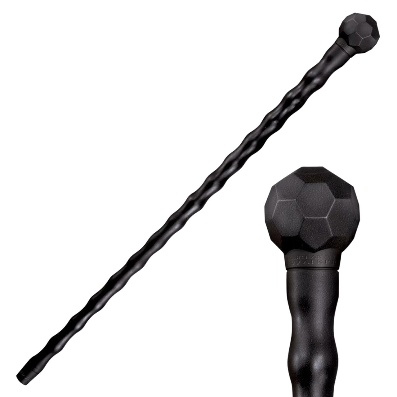 Cold Steel CS91WAS African Walking Stick Black Polypropylene 37"
