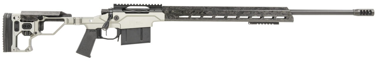 Christensen Arms 8010307300 Modern Precision Full Size 6.5 PRC 5+1 24" Carbon Fiber Target Profile/Threaded Steel Barrel, Black Nitride Aluminum Receiver, Tungsten Anodized Billet Chassis w/Folding & MagneLock Technology Stock, Black Polymer Grip, Right
