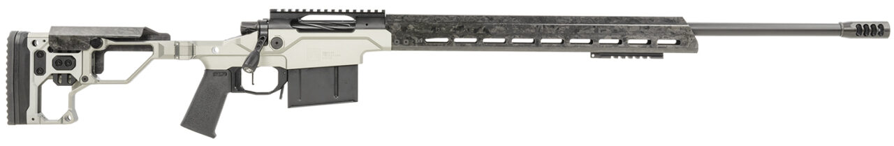 Christensen Arms 8010307600 Modern Precision Full Size 300 PRC 5+1, 26" Carbon Fiber Target Profile/Threaded Steel Barrel, Black Nitride Aluminum Receiver, Tungsten Anodized Billet Chassis w/Folding & MagneLock Technology Stock, Black Polymer Grip, Right