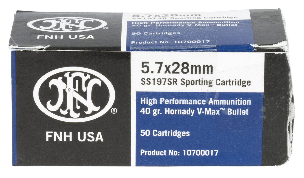 FN 10700017 High Performance 5.7x28mm 40 gr Hornady V-Max (VMX) 50 Per Box/ 40 Cs - Image 2