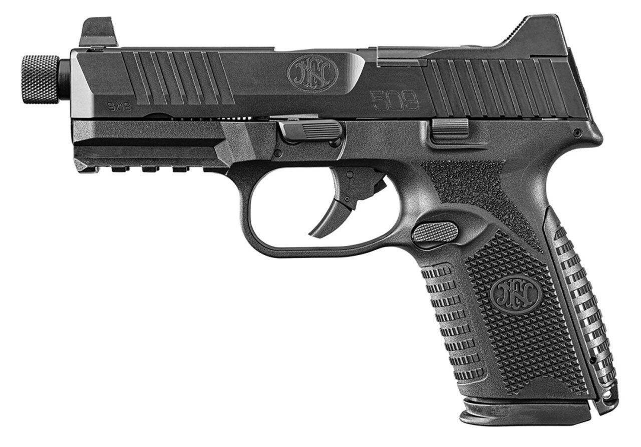 FN 66100837 509 Midsize Tactical 9mm Luger 4.50" Threaded Barrel 15+1/24+1, Black Polymer Frame With Mounting Rail, Optic Cut Matte Black Stainless Steel Slide, No Manual Safety, Optics Ready - Image 2