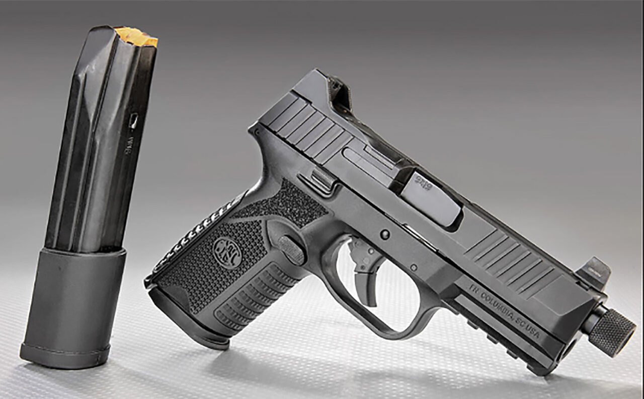 FN 66100837 509 Midsize Tactical 9mm Luger 4.50" Threaded Barrel 15+1/24+1, Black Polymer Frame With Mounting Rail, Optic Cut Matte Black Stainless Steel Slide, No Manual Safety, Optics Ready - Image 3