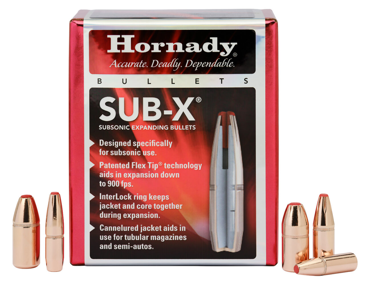 Hornady 45031 Sub-X 45 Cal 395 gr Subsonic-eXpanding