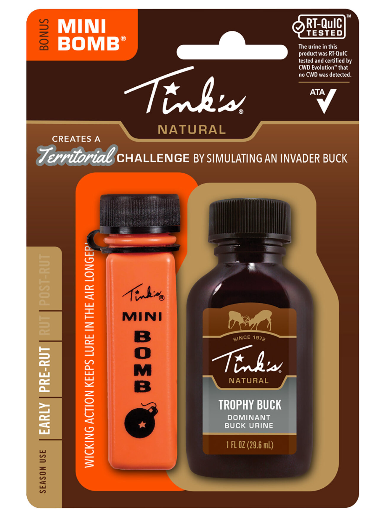 Tinks W6197 Trophy Buck Deer Attractant Buck Urine Scent 1 oz Includes Mini Bomb - Image 2