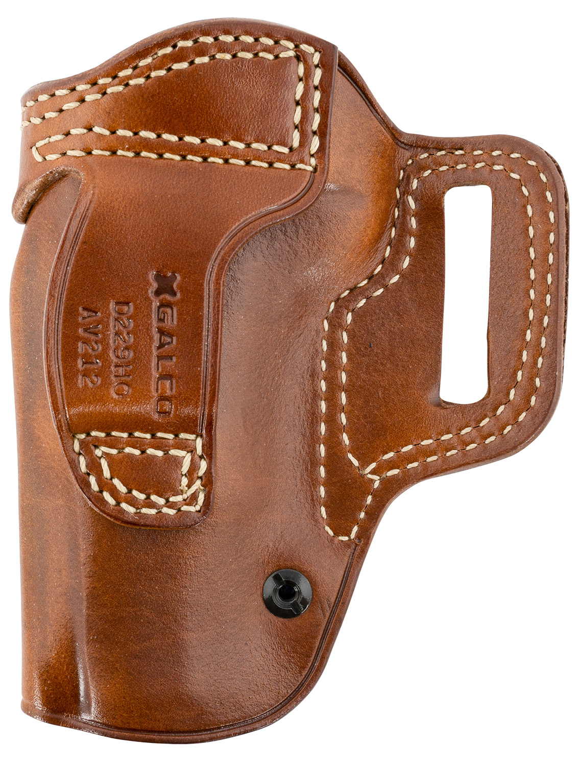 Galco AV212R Avenger OWB Tan Leather Belt Slide Fits 1911 5" w/wo Red Dot Right Hand - Image 2
