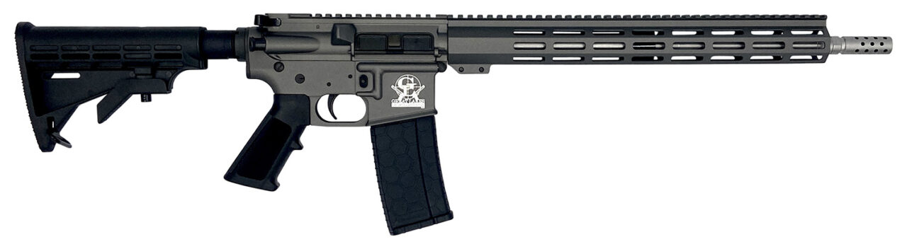 Great Lakes Firearmss GL15223SSTNG AR-15 223 Wylde 16" Stainless 30+1, Tungsten Rec, Black Stock & Grip