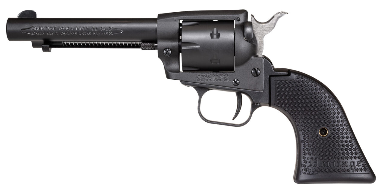 Heritage Mfg SRR22BS4PG Rough Rider 22 LR 6rd Shot 4.75" Black Satin Barrel, Cylinder & Frame, Black Polymer Grips - Image 2