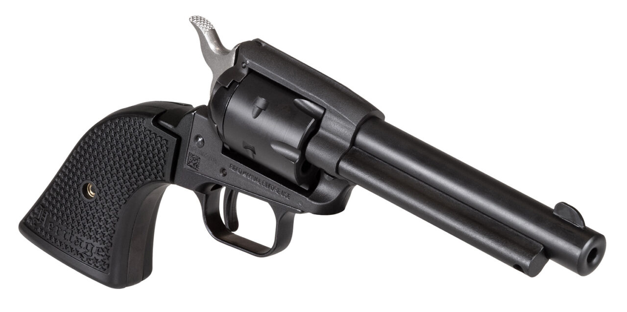 Heritage Mfg SRR22BS4PG Rough Rider 22 LR 6rd Shot 4.75" Black Satin Barrel, Cylinder & Frame, Black Polymer Grips - Image 3