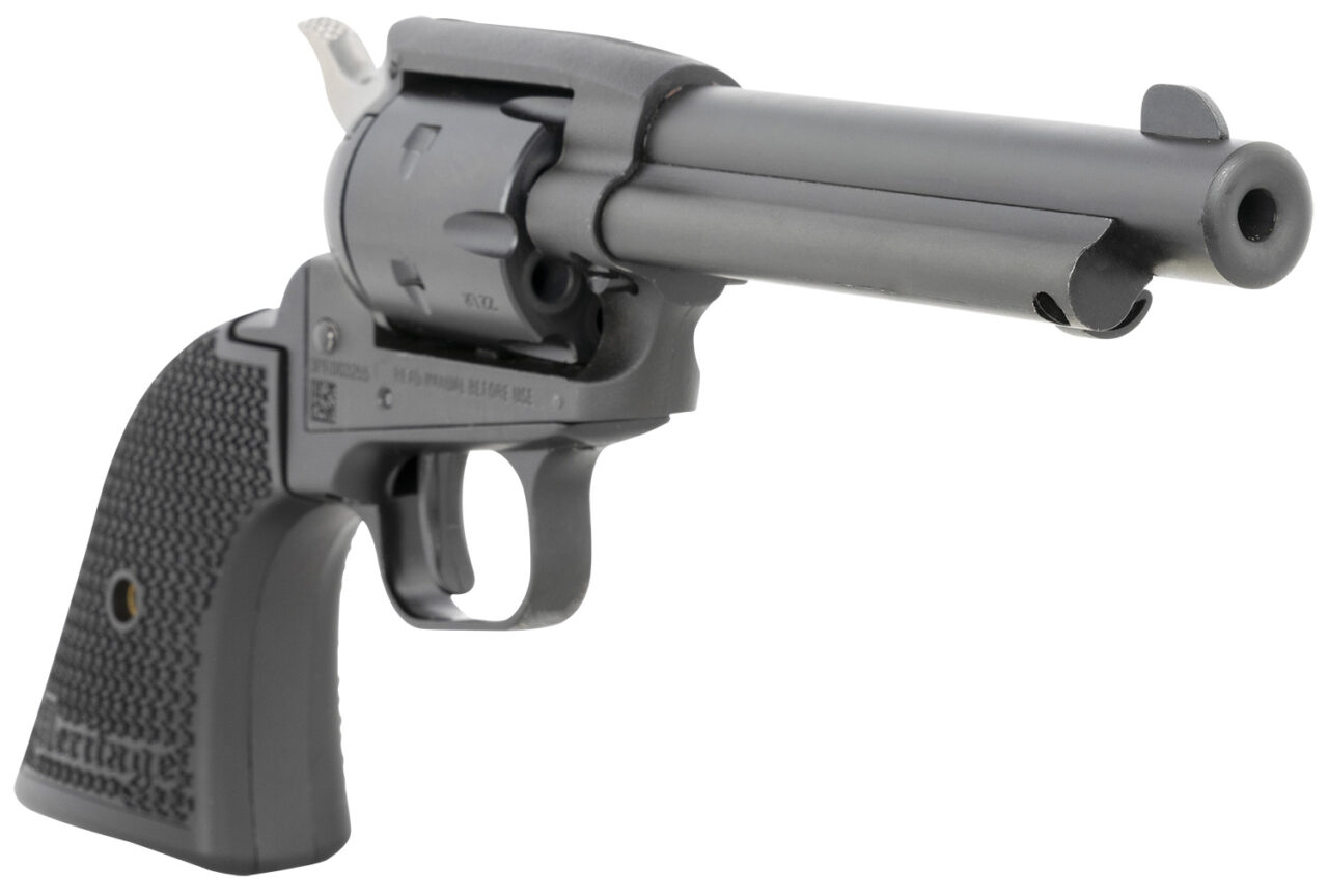 Heritage Mfg SRR22MBS4PG Rough Rider 22 LR/22 WMR 4.75" 6rd, Black, Polymer Grips, Includes Cylinder - Image 3