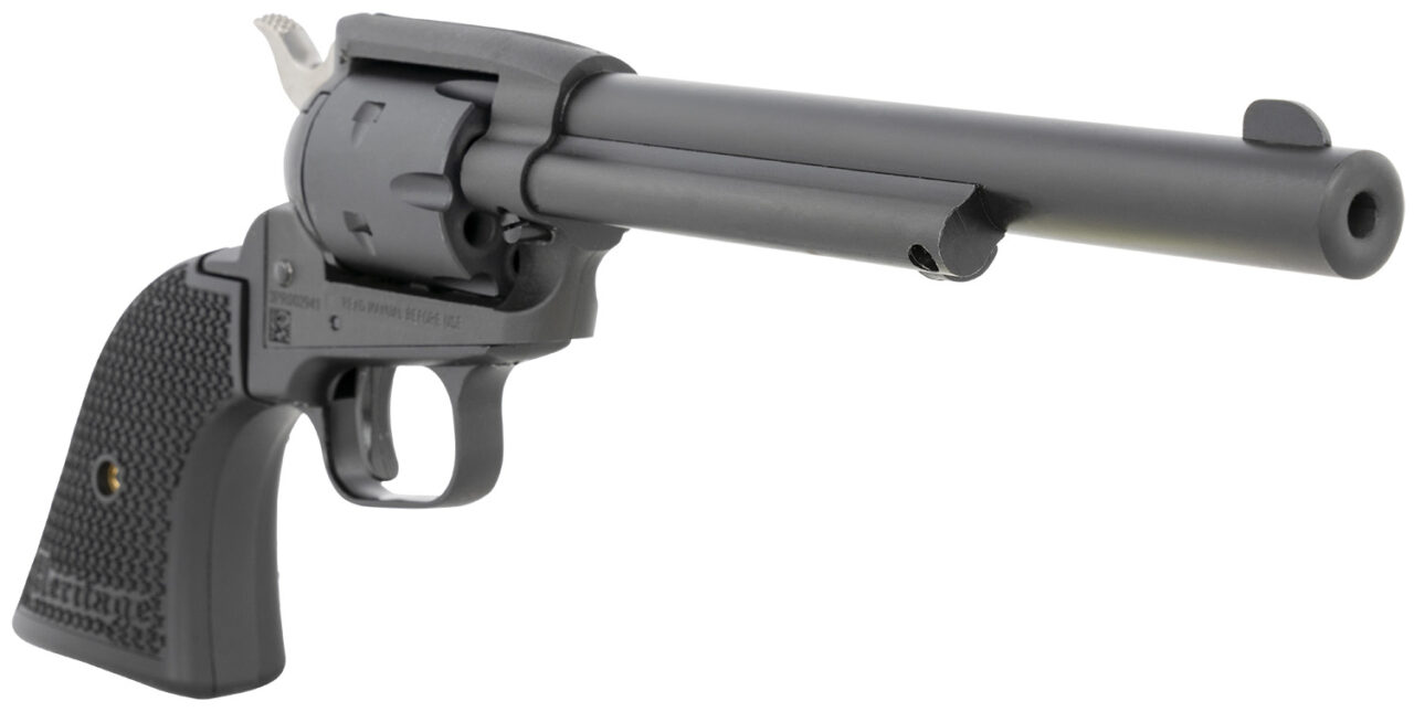 Heritage Mfg SRR22MBS6PG Rough Rider 22 LR/22 WMR 6.50" 6rd, Black, Polymer Grip, Includes Cylinder - Image 3
