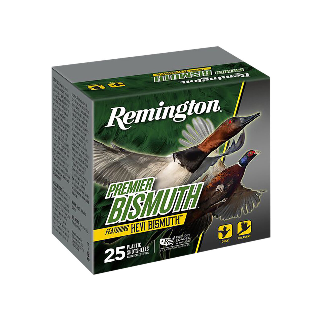 Remington Ammunition R20503 Premier Bismuth 12 Gauge 2.75" 1 1/4 oz 2 Shot 25 Per Box/ 10 Cs
