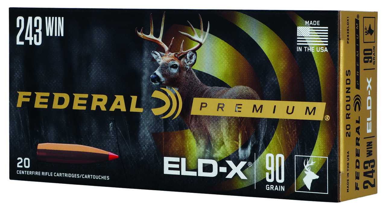 Federal P243ELDX1 Premium ELD-X 243 Win 90 gr Extremely Low Drag-expanding (ELD-X) 20 Per Box/ 10 Cs - Image 2