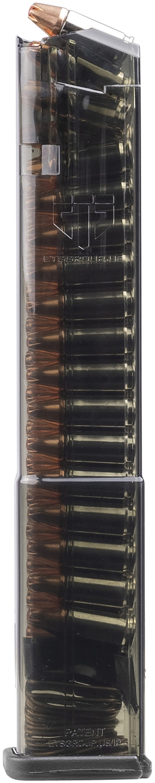 ETS Group SMKGLK17 Pistol Mags 17rd Standard 9mm Luger Compatible w/ Glock 19 Compatible w/ Glock 26 Compatible w/ Glock 45 Compatible w/ Glock 18 Compatible w/ Glock 19X Compatible w/ Glock 34 Smoke Polymer - Image 2