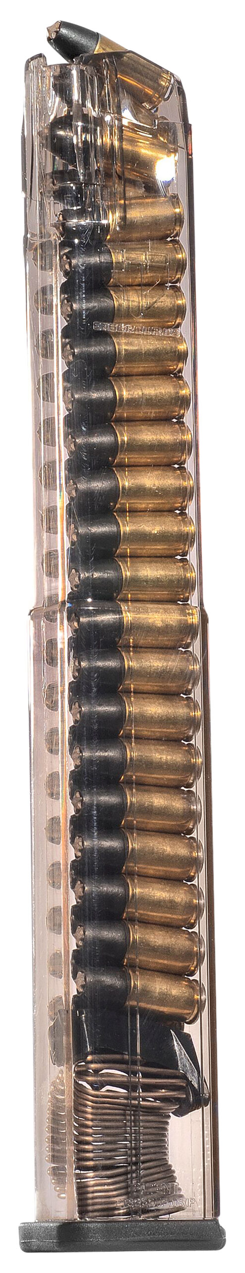 ETS Group SMKGLK1840 Pistol Mags 40rd Extended 9mm Luger Compatible w/ Glock 17 Compatible w/ Glock 19 Compatible w/ Glock 26 Compatible w/ Glock 45 Compatible w/ Glock 18 Compatible w/ Glock 19X Compatible w/ Glock 34 Smoke Polymer - Image 2