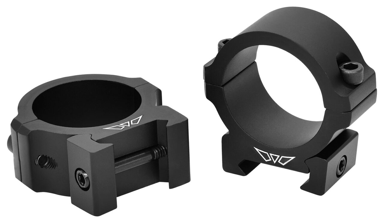 Warne V613M Vapor Horizontal Ring Set Matte Black 30mm Tube Low