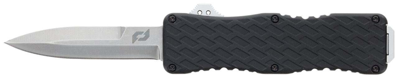 Schrade 1135967 Uproar D/A OTF Bayonet Plain Satin D2 Steel Blade 4.25" Aluminum Handle